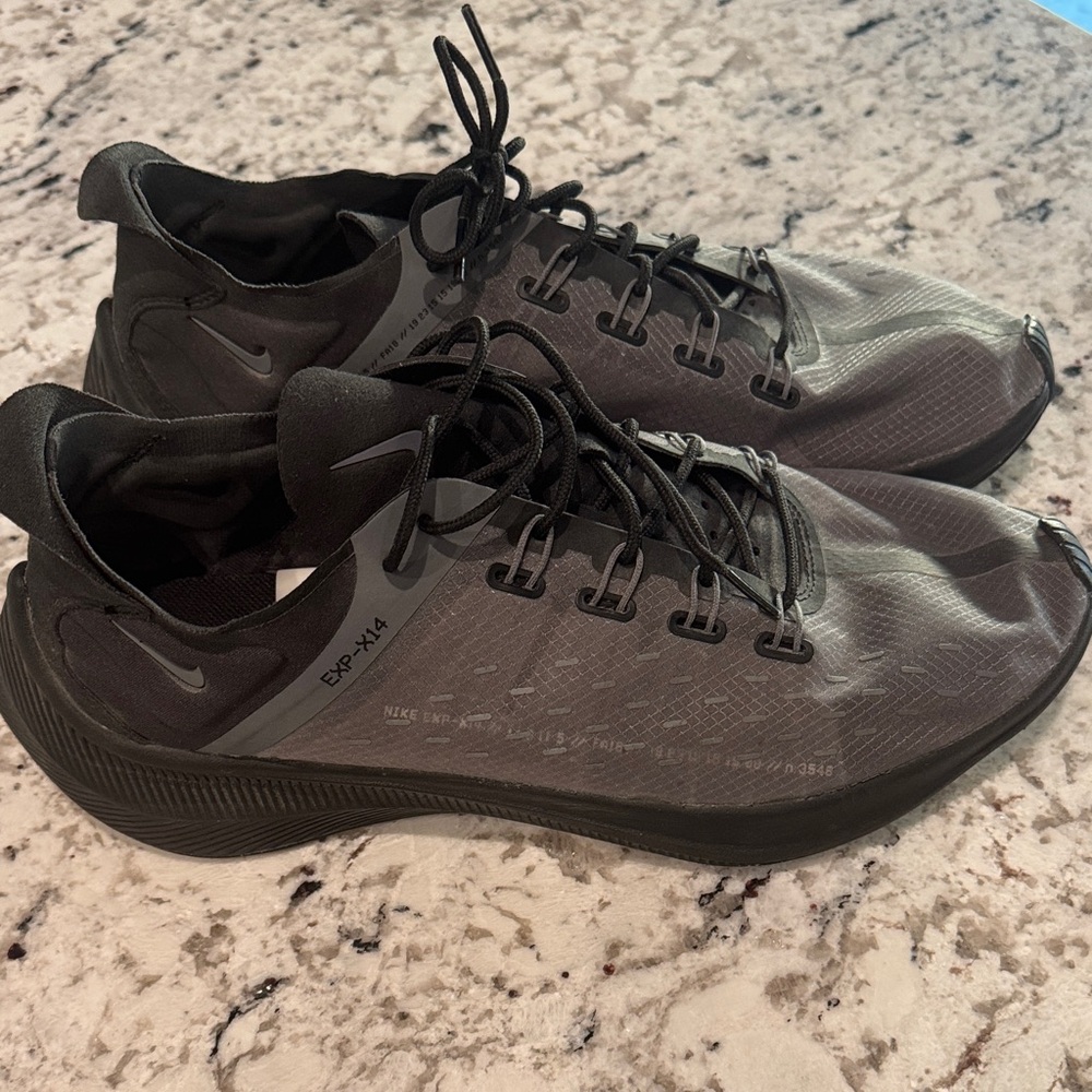 Nike Men’s EXP-X14 Black and Gray Athletic Shoes